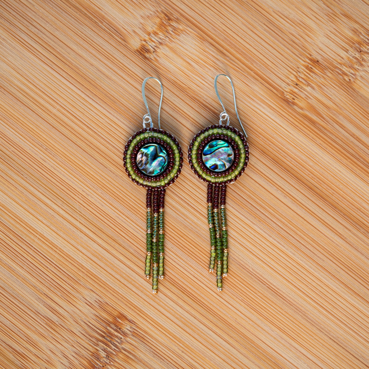 Abalone Fringe - Brown/Green